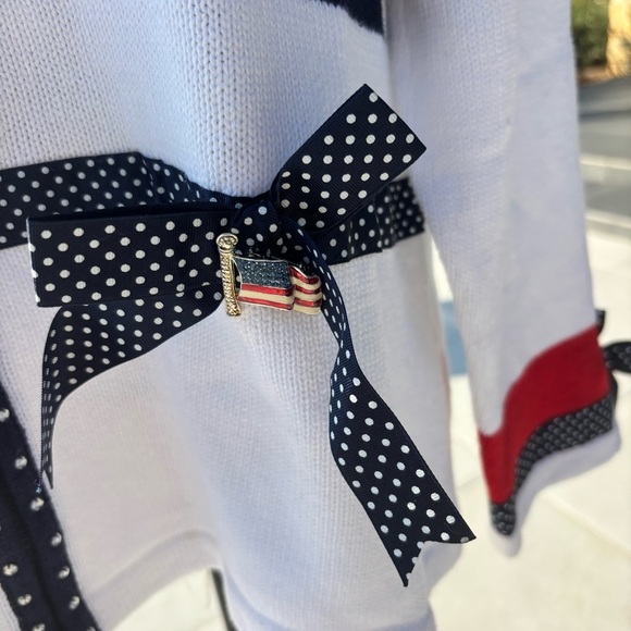 Vintage Storybook Knits American Celebration Patriotic Cardigan-Deadstock (NWT) - Picture 3 of 6